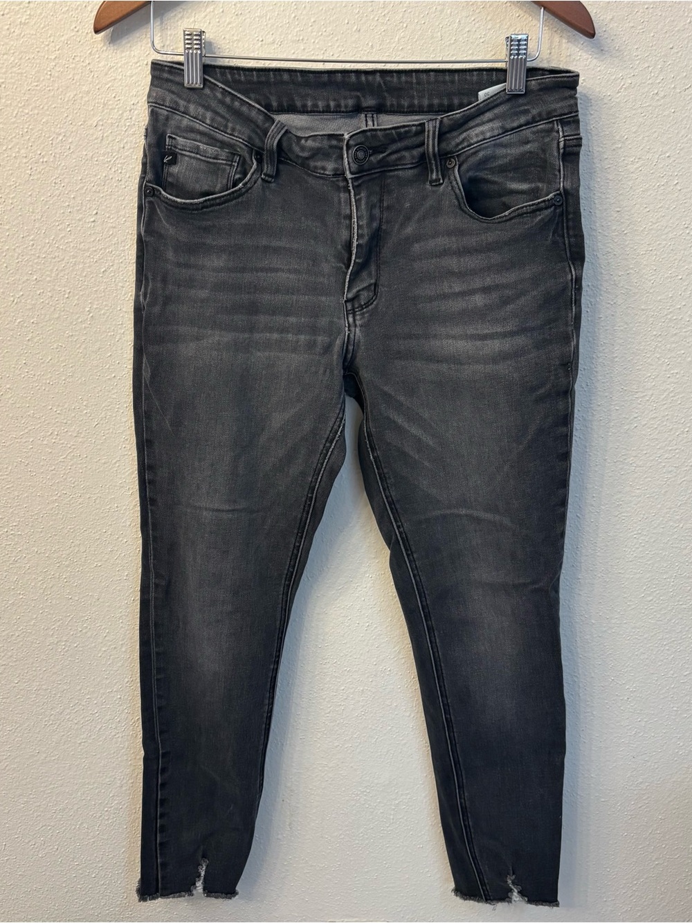 KanCan Women’s Skinny Jeans in Faded Black